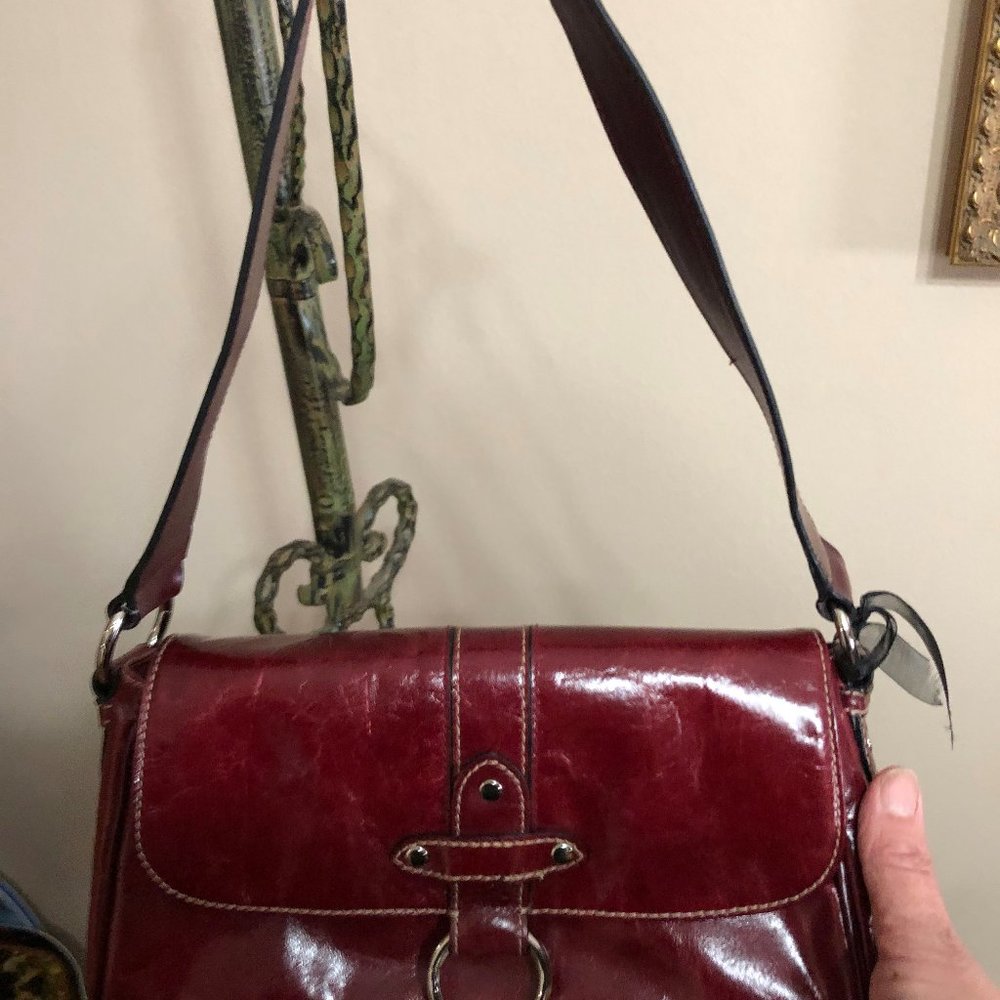 Wilson's Red Leather Purse